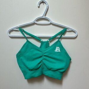 Atlantic Athletics ruched sports bra